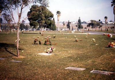 Lorraine's gravesite in Inglewood Cemetary; Inglewood, Calif.