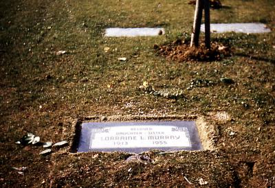 Lorraine's gravesite; Inglewood, Calif.
