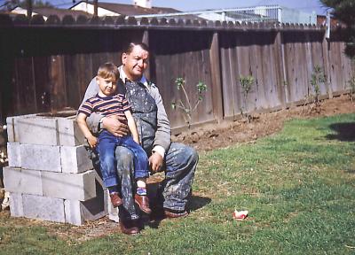 Steve and Jim (neighbor) in Inglewood, Calif., 1952