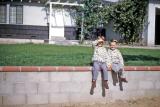 Steve and Greg at Bob and Gladys; Inglewood, Calif., 1951