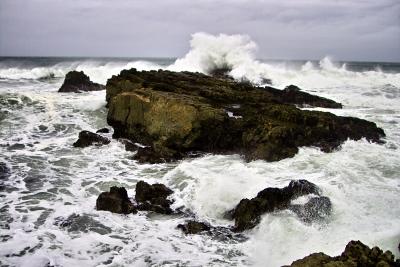 California: Pescadero State Beach at Dusk