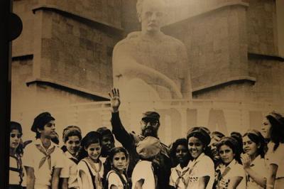 Fidel Castro no Memorial Jose Marti