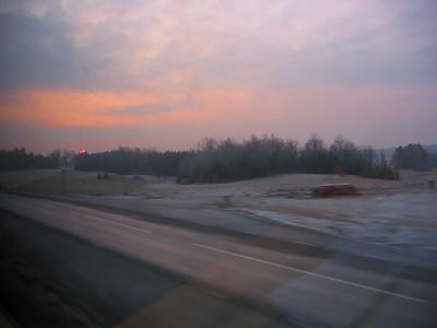 Feb 9: Train sunrise