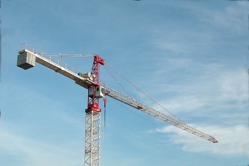 Construction Crane against the sky.