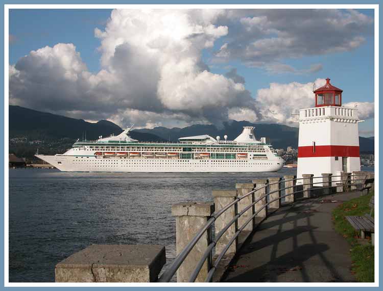 Vision of the Seas leaves for Alaska.
