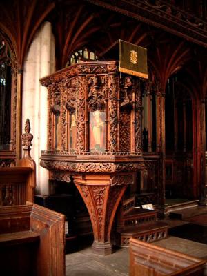 Kenton's All Saints - Carved pulpit