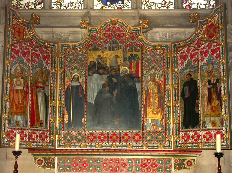 Tryptych at Basilica of Saint Gregory the Great, Radstock