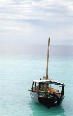 lonely fishing/diving boat