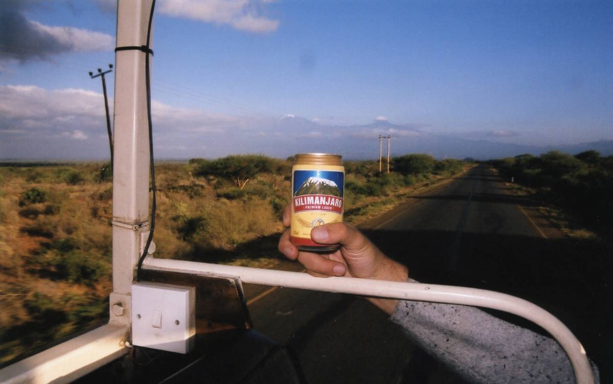 Kilimanjaro beer and Kilimanjaro mountain!