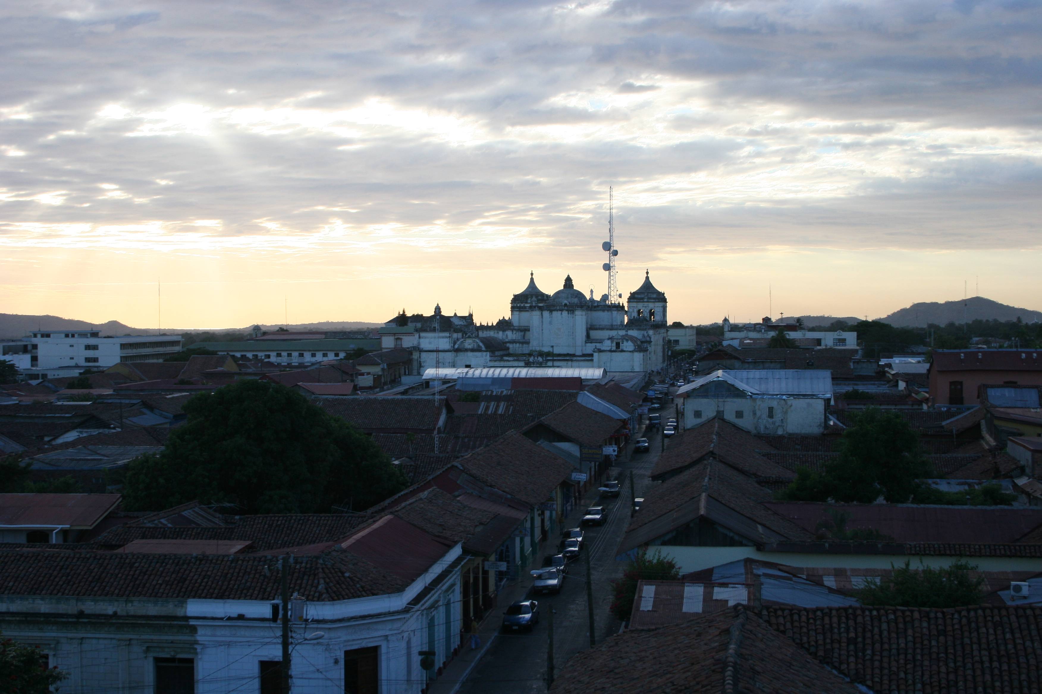 view from Iglesia de El Calvario, Leon, Nicaragua