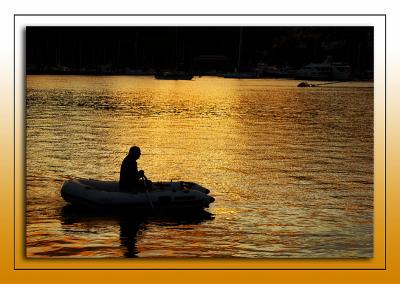 Dartmouth ~ dinghy at sunrise