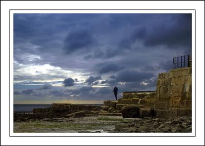 Looking out to sea, Lyme Regis