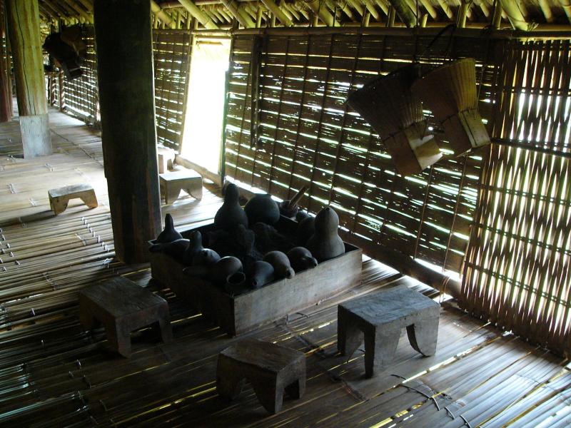 Inside the house of the E De people