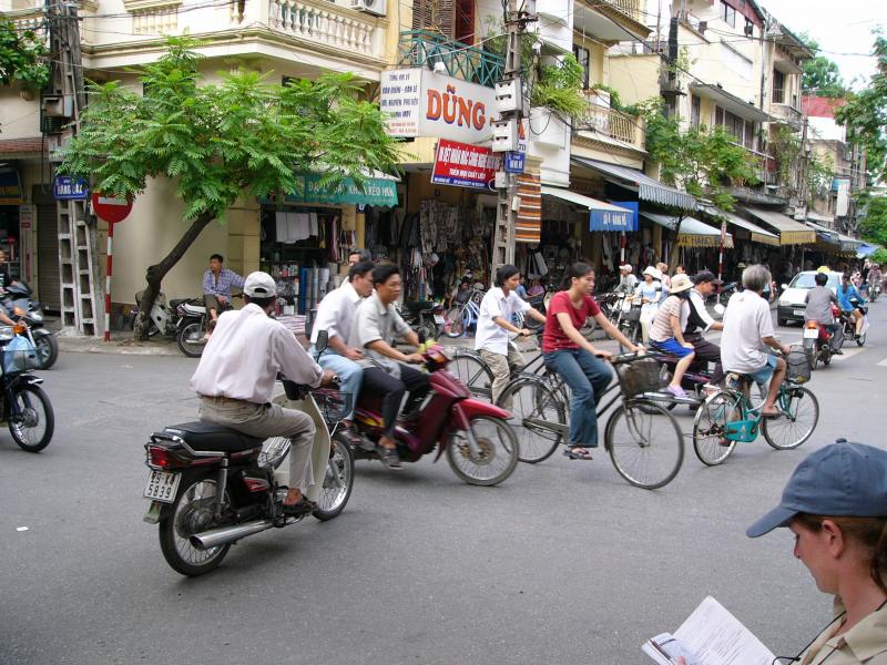 Traffic in all directions