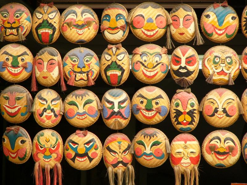Tet masks (for the lunar New Year)