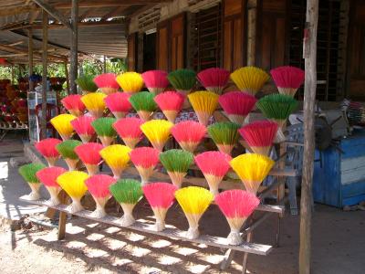 Incense sticks being sold by the roadside