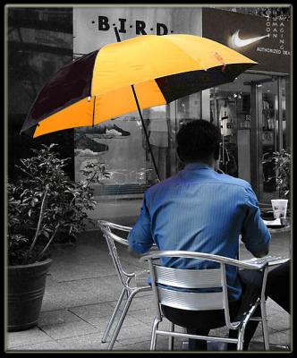 Man with Umbrella.