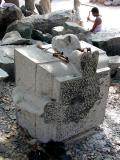 Stone carving