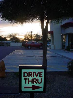 drive thru at Jack in the Box