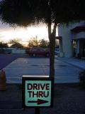 drive thru at<br> Jack in the Box