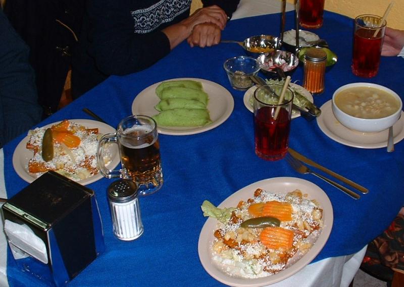 At table in La Cenadura La Lupita; Morelia, Michoacn