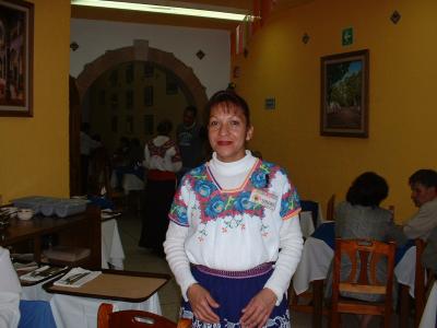 Our server at La Cenadura La Lupita