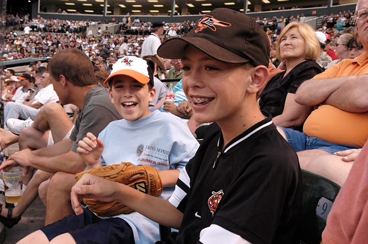 Jesse & Dylan at game