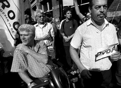 Protest against the Dutch government 2003