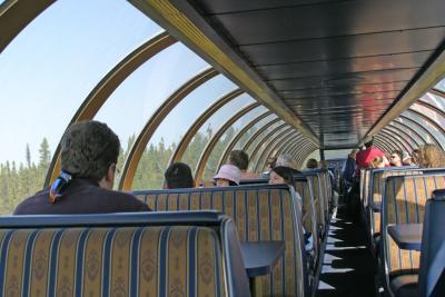 Upper level of Stardust dome car