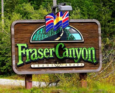 Fraser River Canyon sign