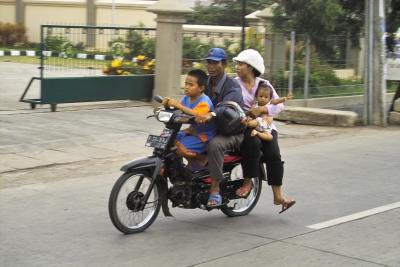 Family on a Moped- An everyday sight!