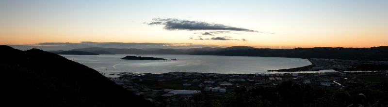 From Wainuiomata Hill Road Lookout - after sunset