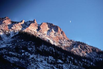 Moon over the Rockies