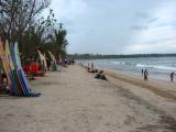 kuta Beach with surf boards