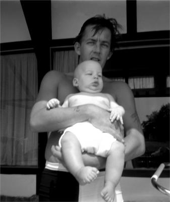 Tom with baby Shane