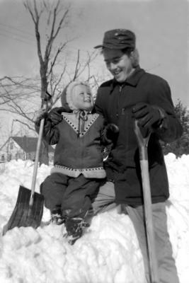 Shoveling snow must be fun