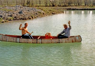 Same canoe, years later.