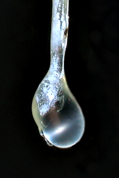 Another finely shaped drip