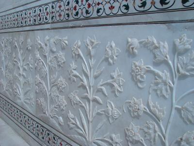 Taj Relief Carving in Detail