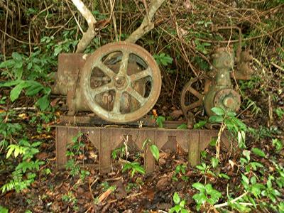 A World War 2 Japanese generator located in the hill of Salamaua