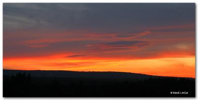 Coucher de soleil sur la Baie de Gaspé