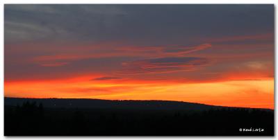 Coucher de soleil sur la Baie de Gasp