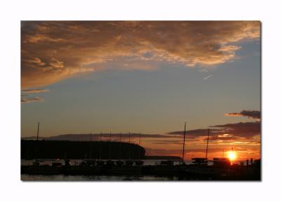 Sunset on Ephraim harbor