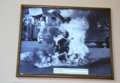 A Monk Burning Himself In Protest Of The 'American' War