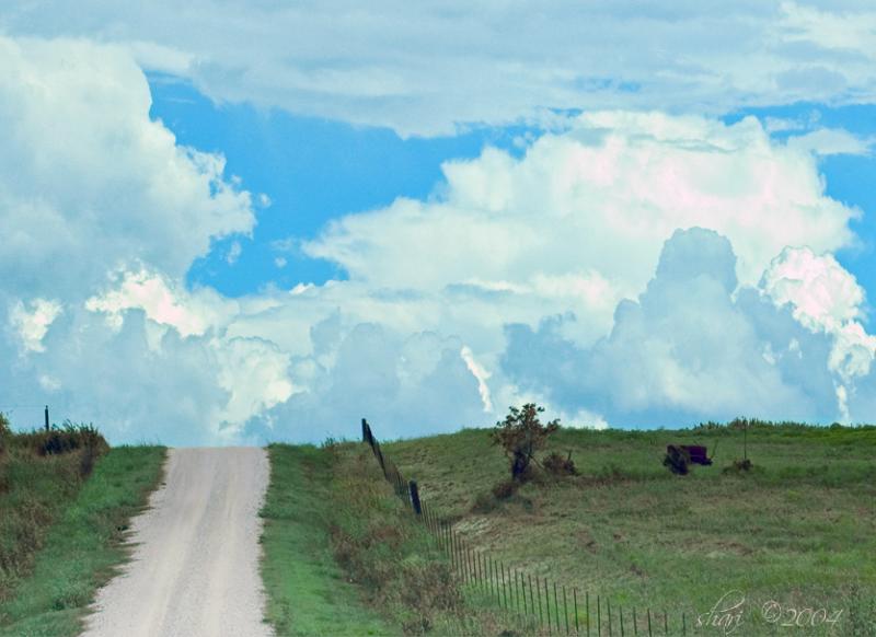 cloudy texas road