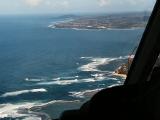 Helicopter view of Hanalei Bay