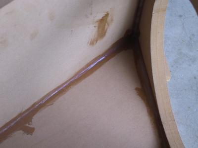 Seal up the inside with silicone caulk to make it air tight. Not pretty, but who cares inside the enclosure!