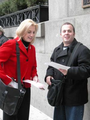 Local Politician Campaigning