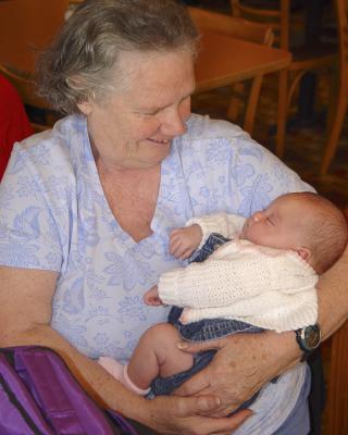 Mom and her first great-grandchild