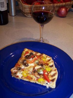 Grilled pizza... great way to end the day!
